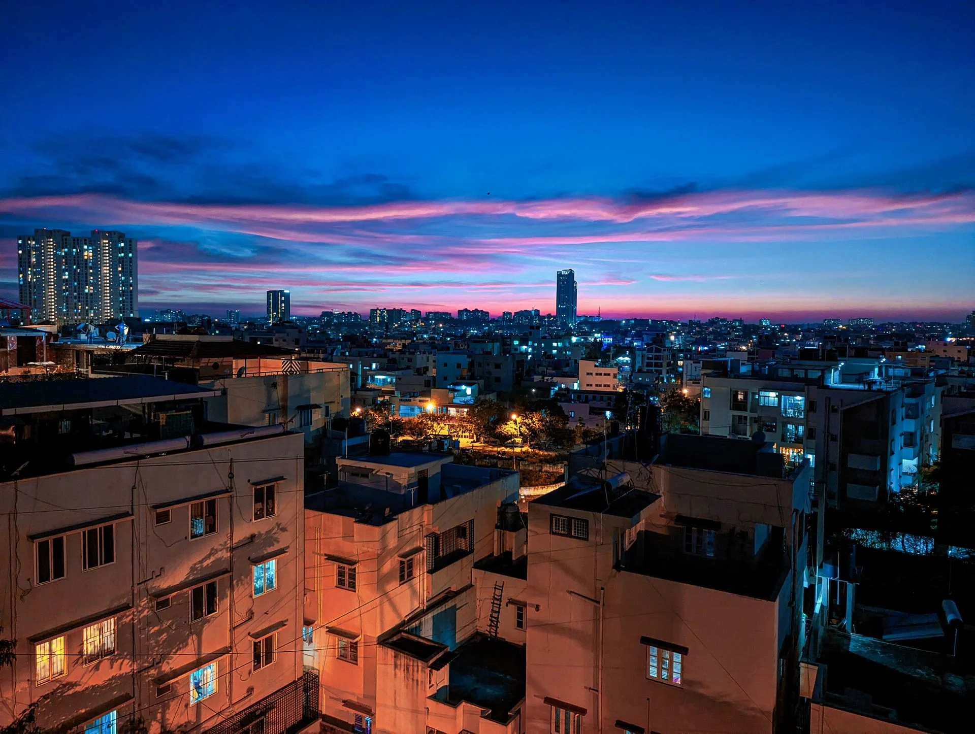 Bengaluru city skyline, host city of Viksit Bharat Conferences Bengaluru