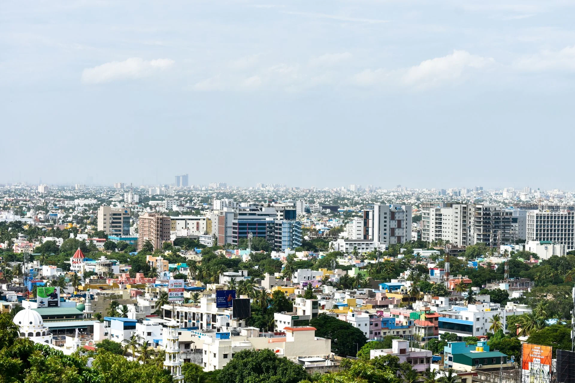 Chennai city skyline, host city of Viksit Bharat Conferences Chennai